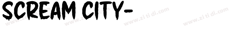 scream city字体转换